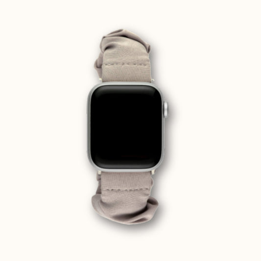 Scrunchie Apple Watch Band - Elegant Grey