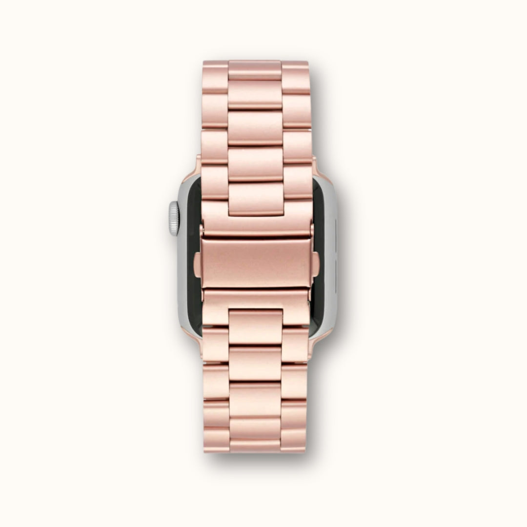 Classic Stainless Steel Watch Band - Pink Gold