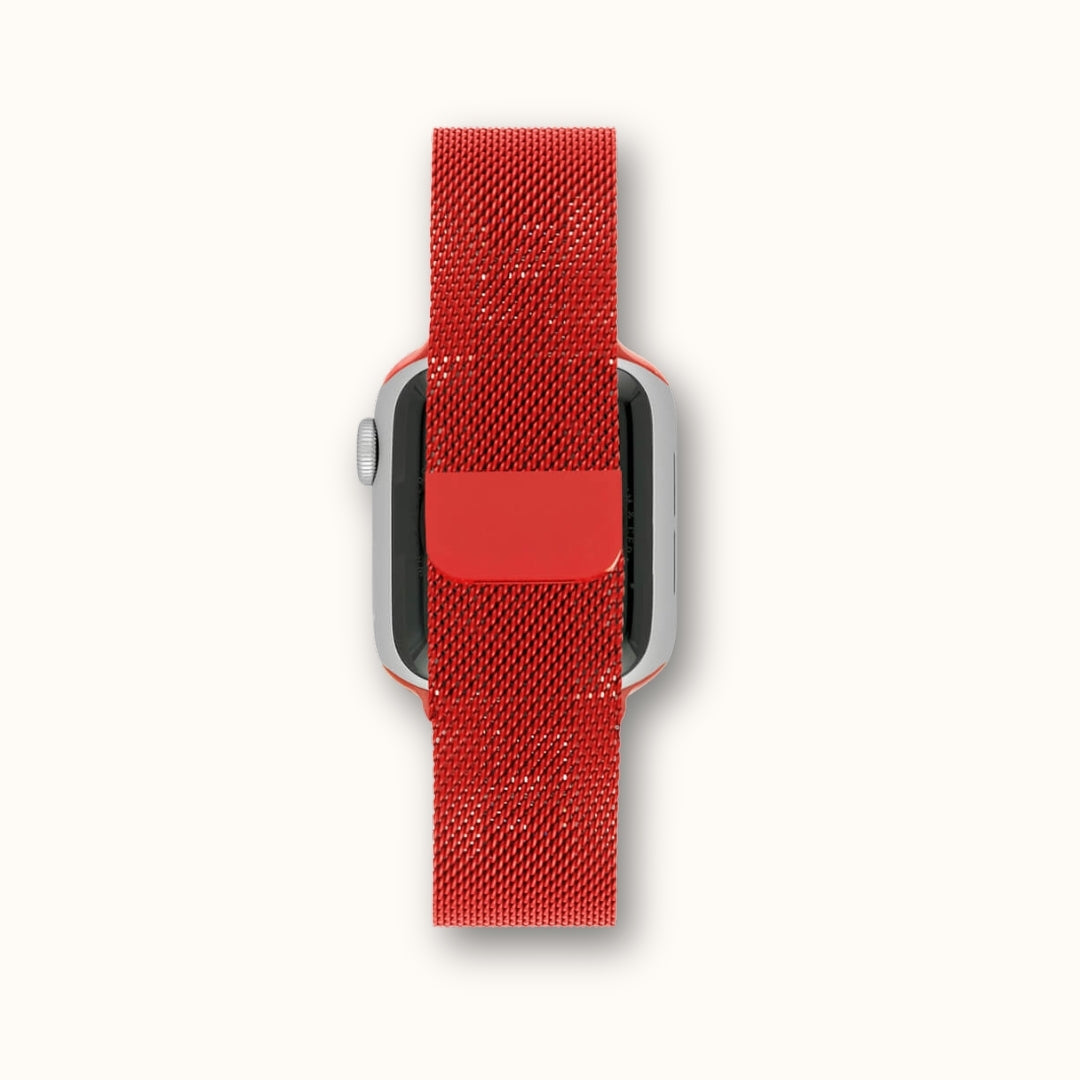 Milanese Loop Watch Band - Red