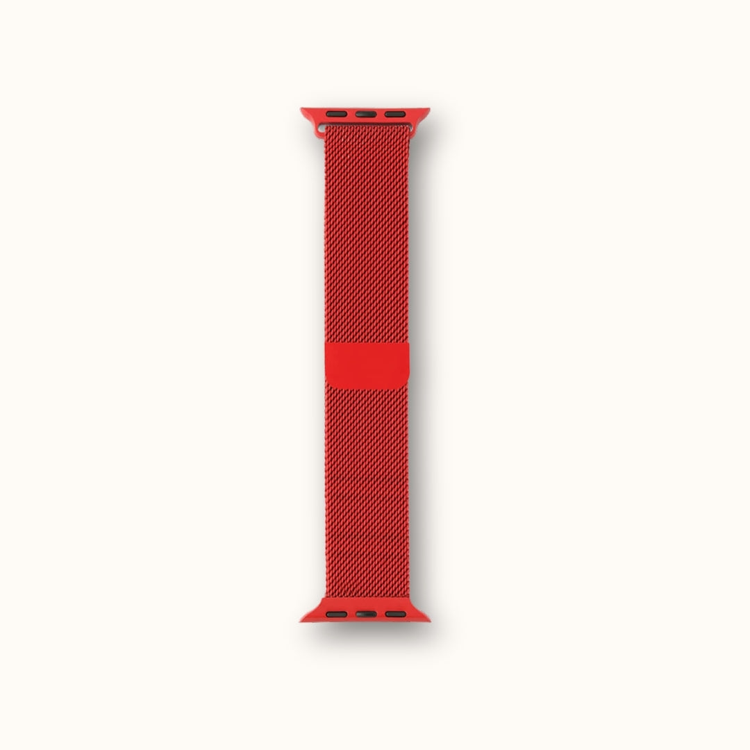 Milanese Loop Watch Band - Red